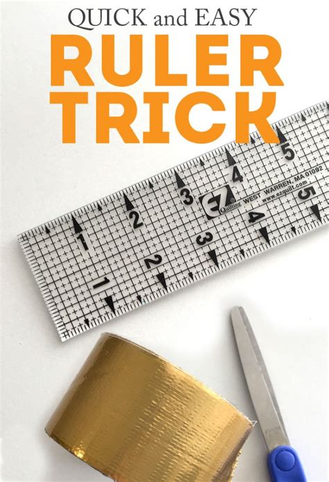 ruler trick with paper